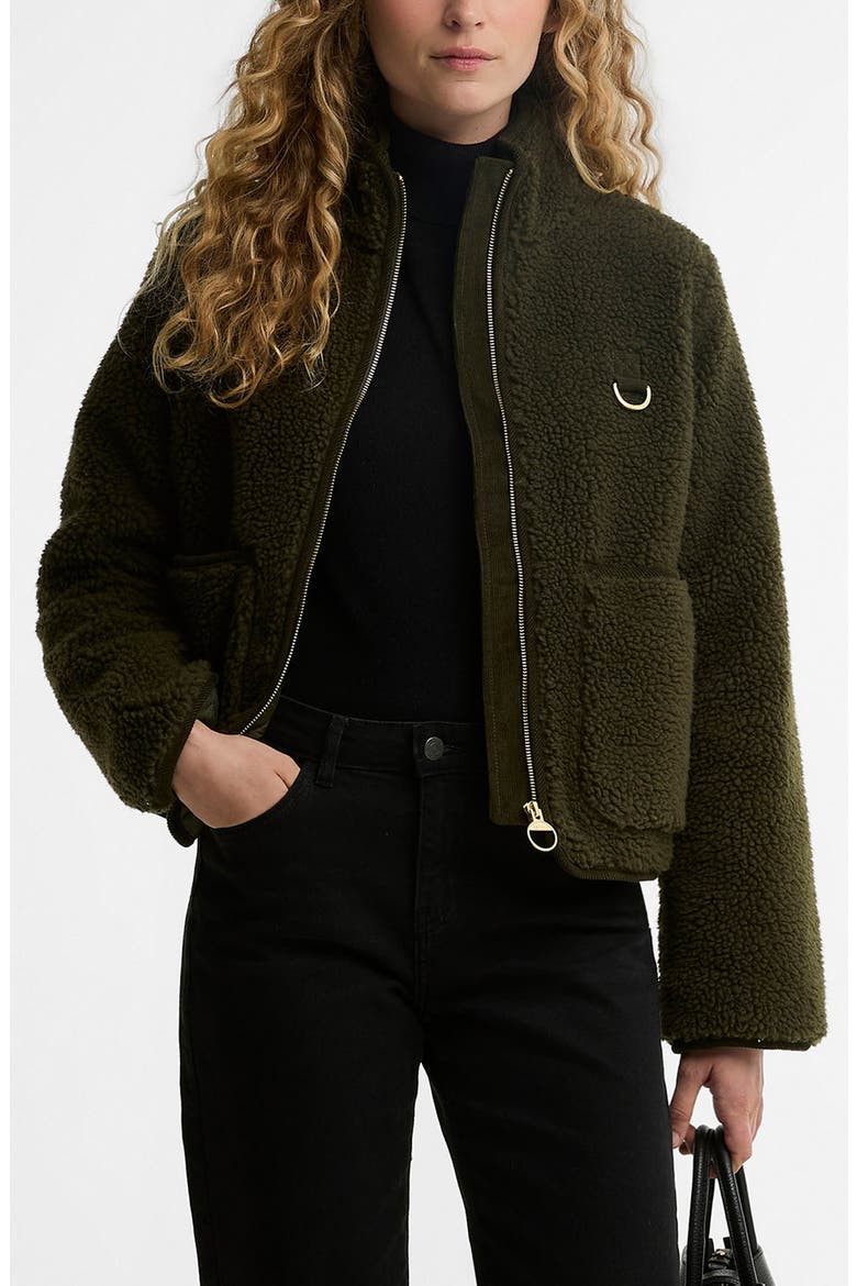 Elenora Fleece Jacket, Main, color, OLIVE
