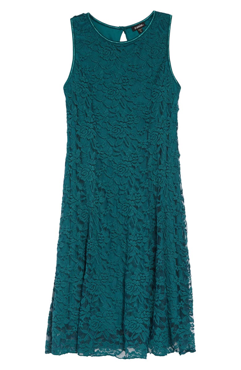 Zunie Lace Skater Dress, Main, color,