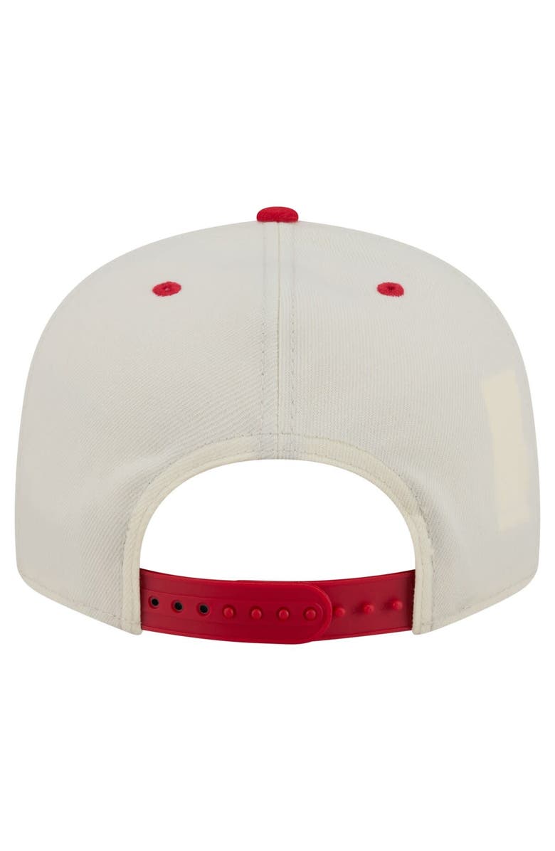 New Era Men's New Era Cream Kansas City Chiefs Oversized Slogan 9FIFTY Snapback Hat, Alternate, color, Cream