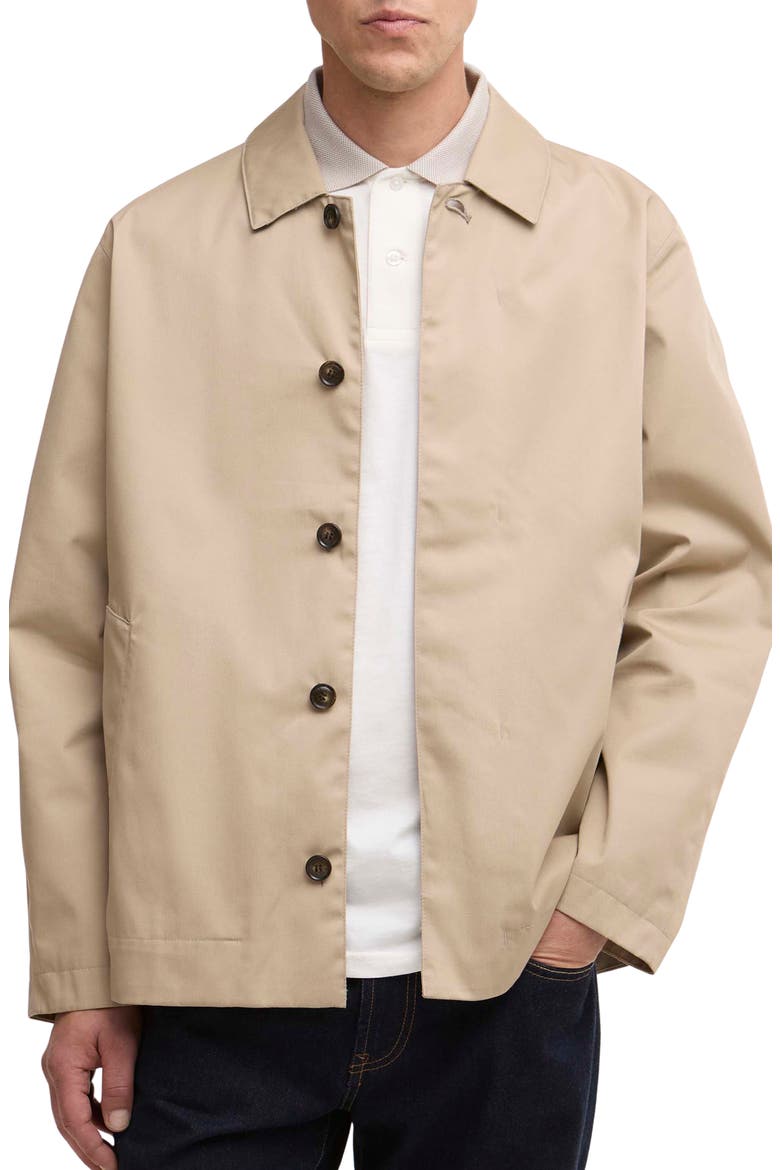 Rokig Waterproof Short Jacket, Main, color, WASHED STONE/ HIGHLIAND LAKE