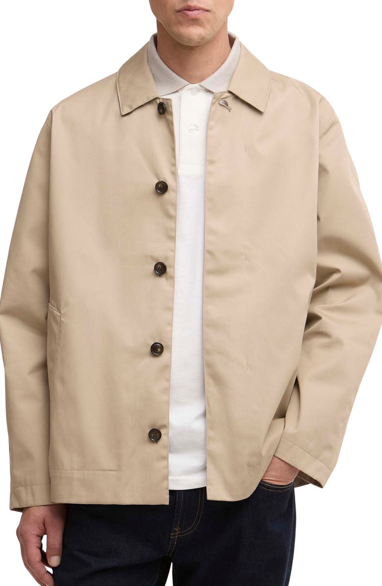 Barbour Rokig Waterproof Short Jacket, Main, color, Washed Stone/ Highliand Lake