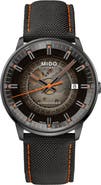 MIDO Commander Gradient Skeletal Automatic Canvas Strap Watch, 40mm