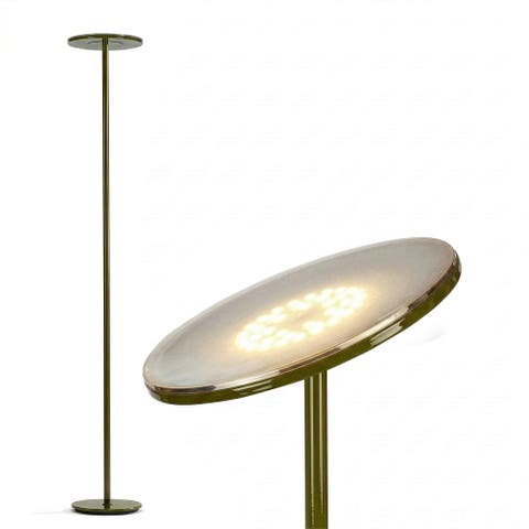 Sky 65" Modern LED Torchiere Floor Lamp with Adjustable Shade