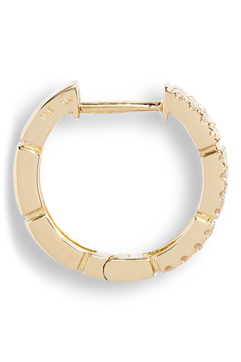Katherine Pavé Diamond Hoop Earrings (Nordstrom Exclusive), Alternate, color, YELLOW GOLD/ DIAMOND