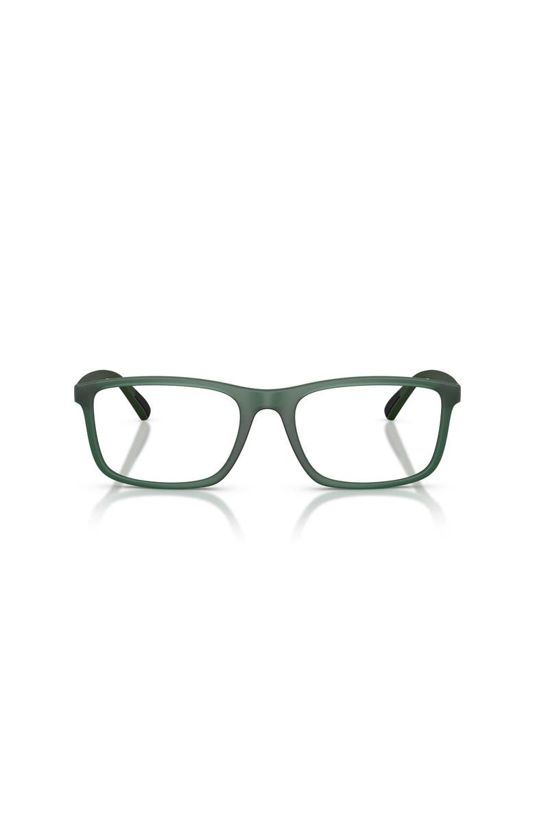 Polo Ralph Lauren 57mm Rectangle optical glasses, Alternate, color, Green