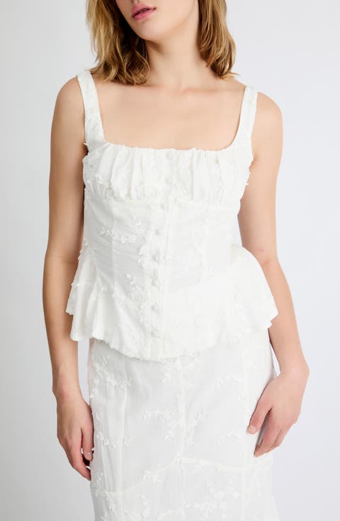 Bella Embroidered Detail Top