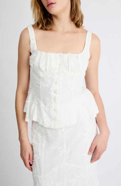 Bella Embroidered Detail Top