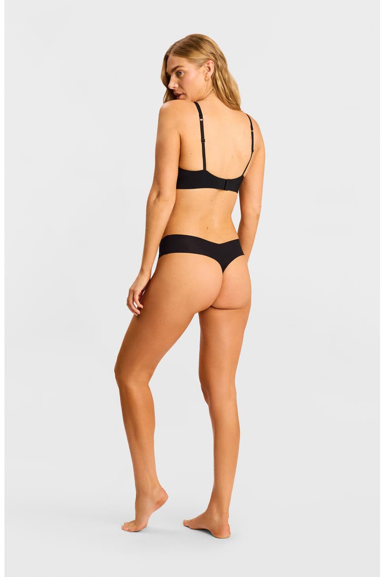 Invisible Rib One Size Assorted 3-Pack Thongs, Alternate, color, MULTI-MULTI COLORED OR PACK