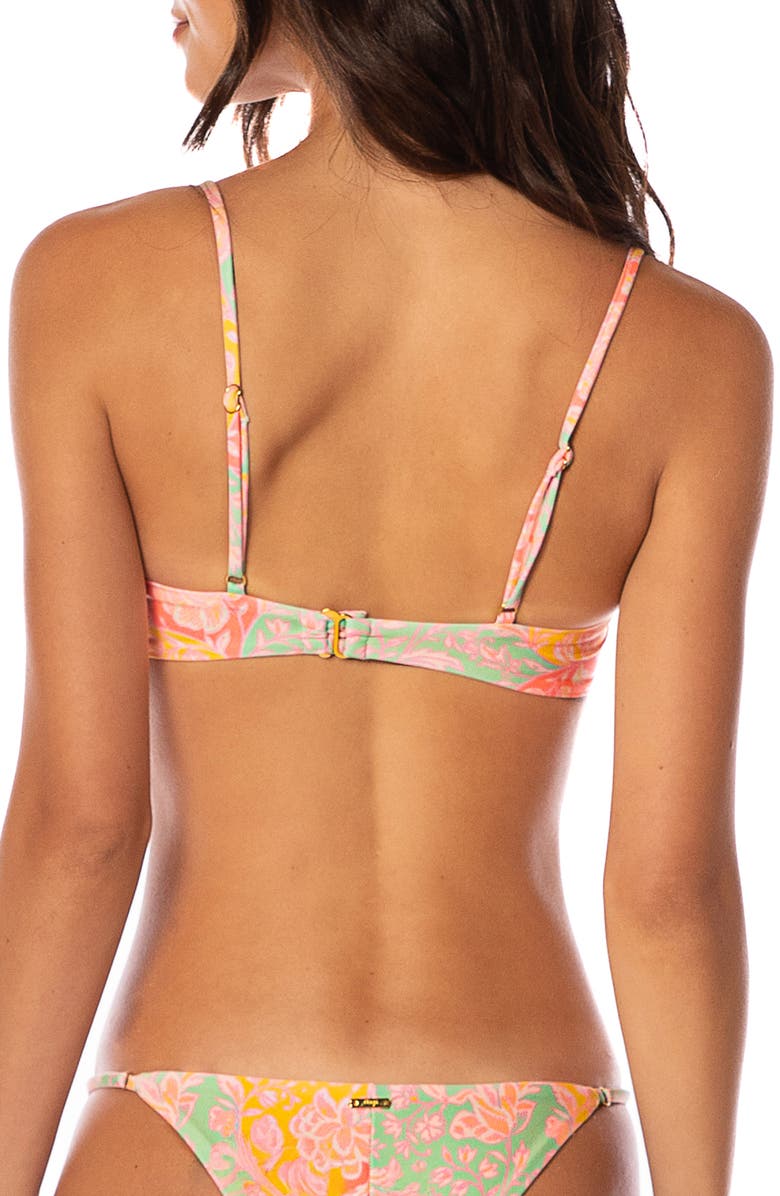 Maaji Arabian Nights Amatista Underwire Reversible Bikini Top, Alternate, color, Bright Yellow