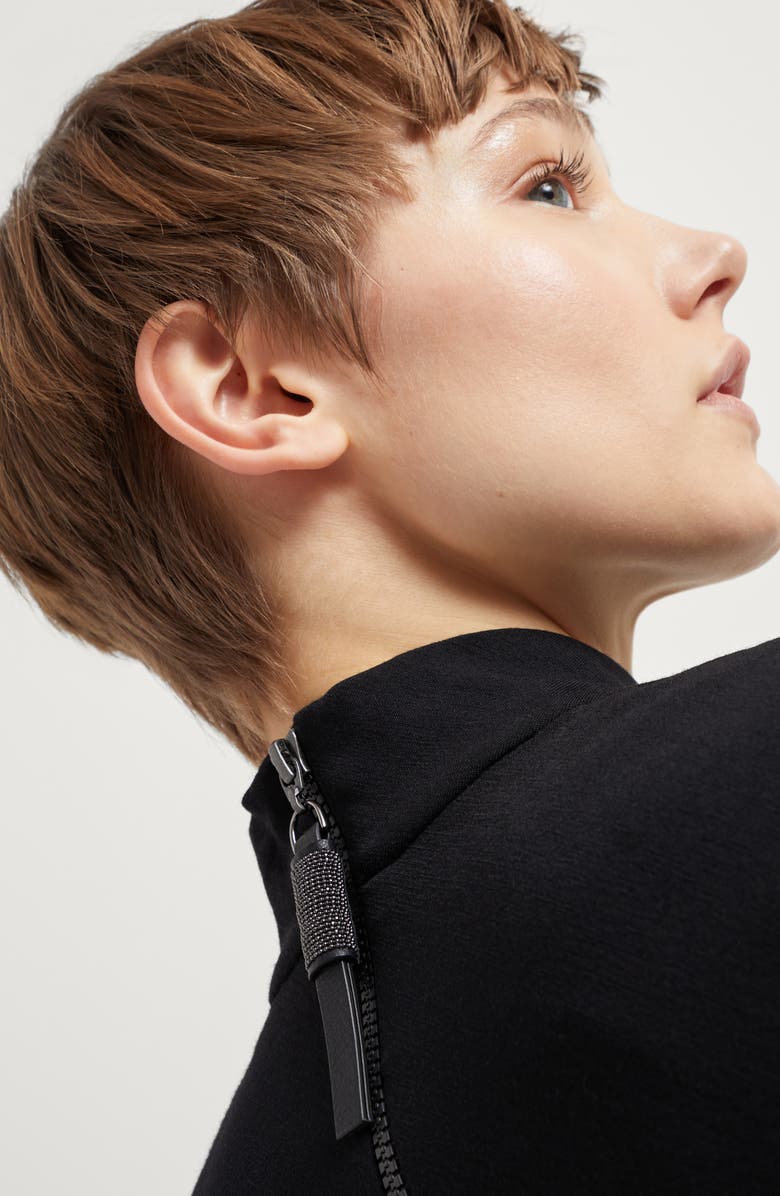 Brunello Cucinelli Virgin wool jersey dress, Alternate, color,