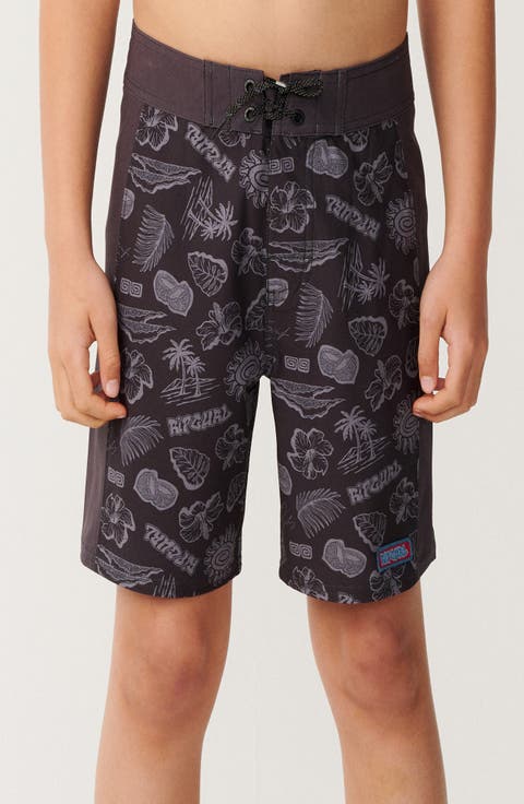 Kids' Surf Shack Elasto Board Shorts