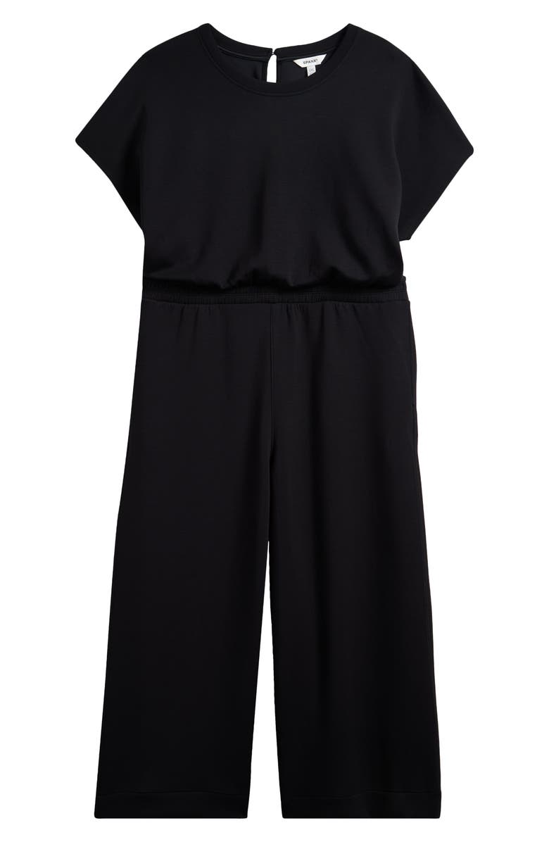SPANX<sup>®</sup> AirEssentials<sup>®</sup> Cap Sleeve UPF 50+ Cinched Jumpsuit, Alternate, color, Very Black