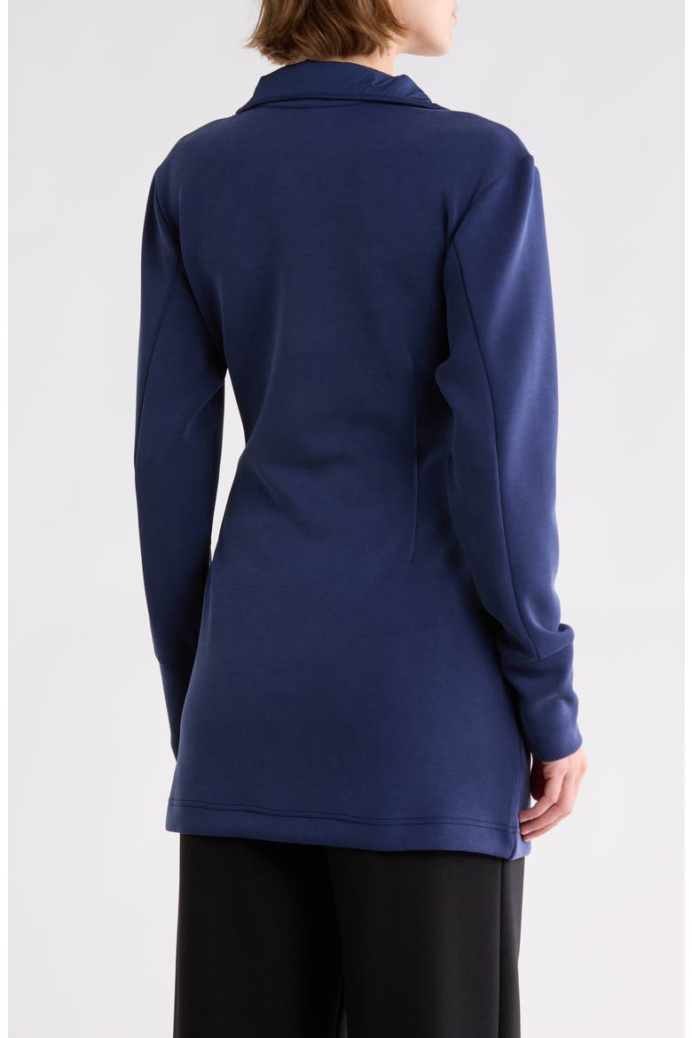 Softlite Funnel Neck Belted Cardigan, Alternate, color, NAVAL ACADEMY
