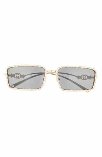 58mm Rectangular Sunglasses