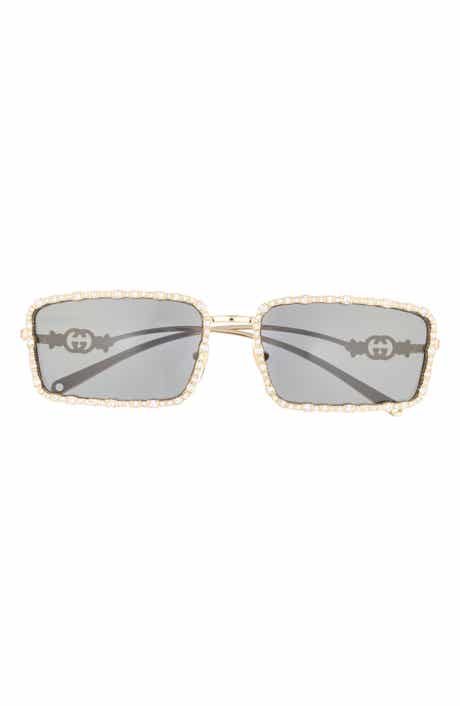 58mm Rectangular Sunglasses