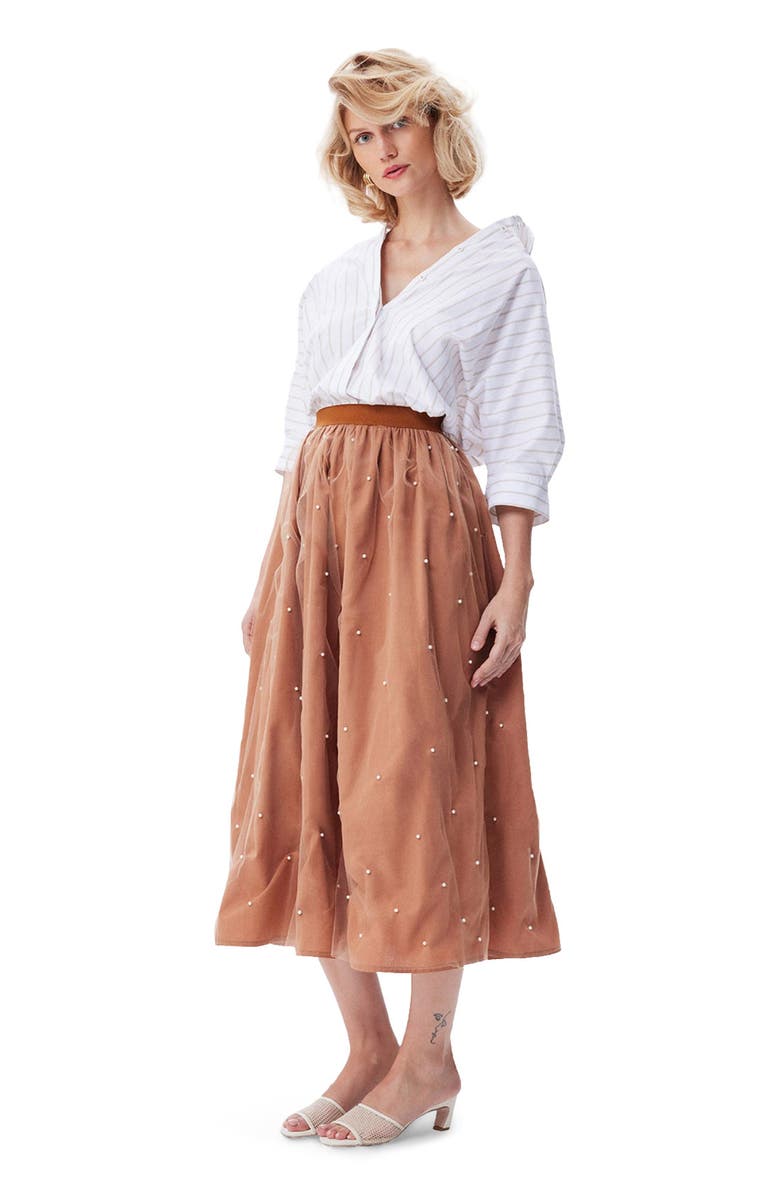 THEO The Label Echo Back Button Dolman Shirt, Alternate, color, 