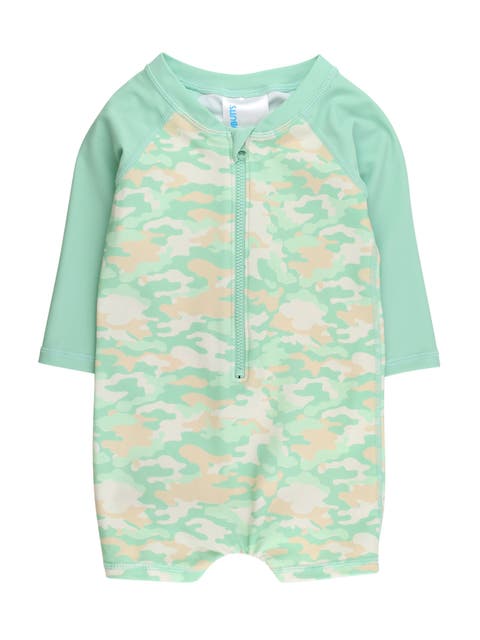Boys Long Sleeve One Piece Rash Guard