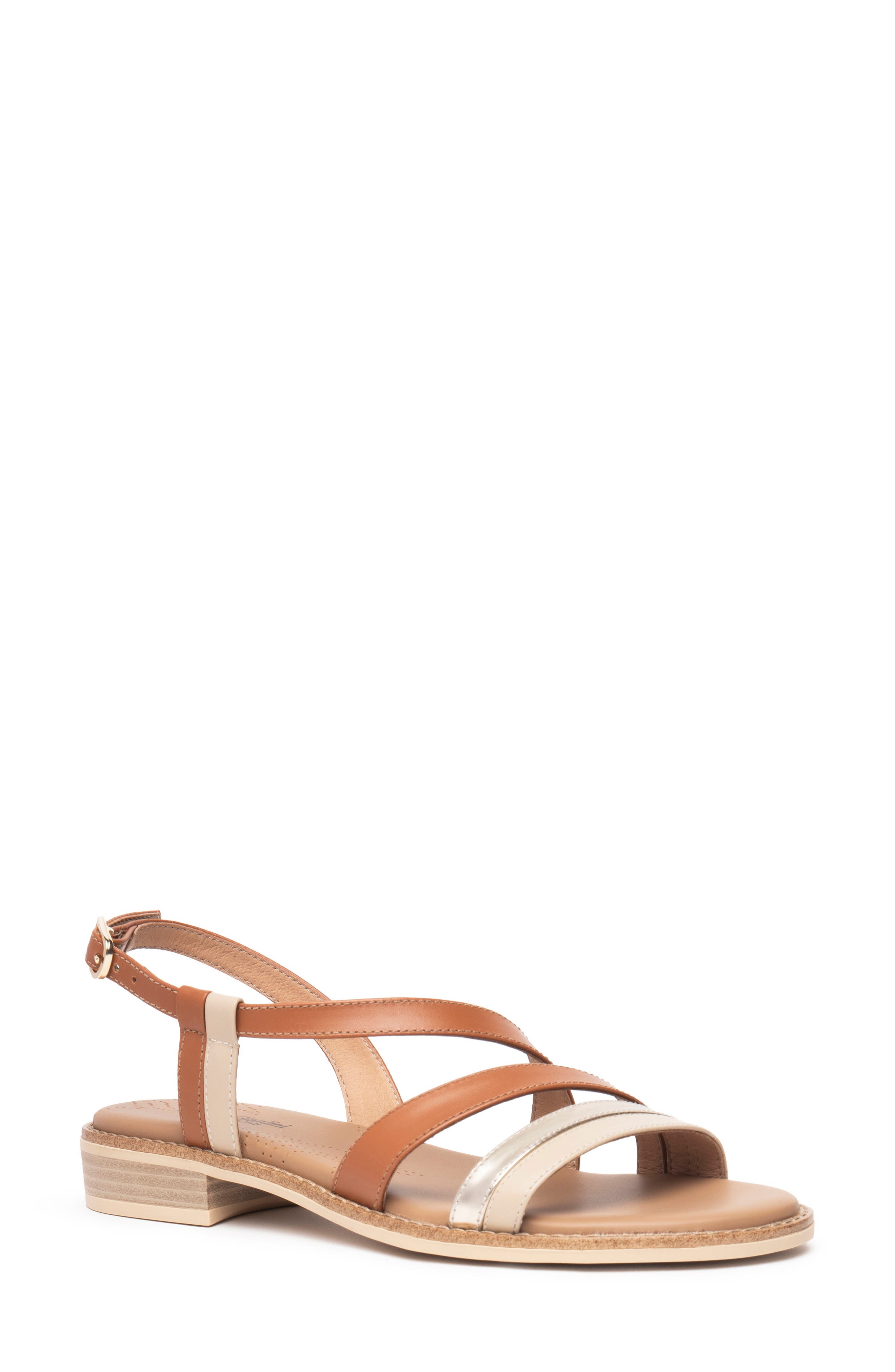 NeroGiardini Strappy Sandal, Main, color, Brown Multi