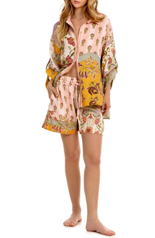 Agua Bendita Renata Aura Cover-up Shorts In Multi