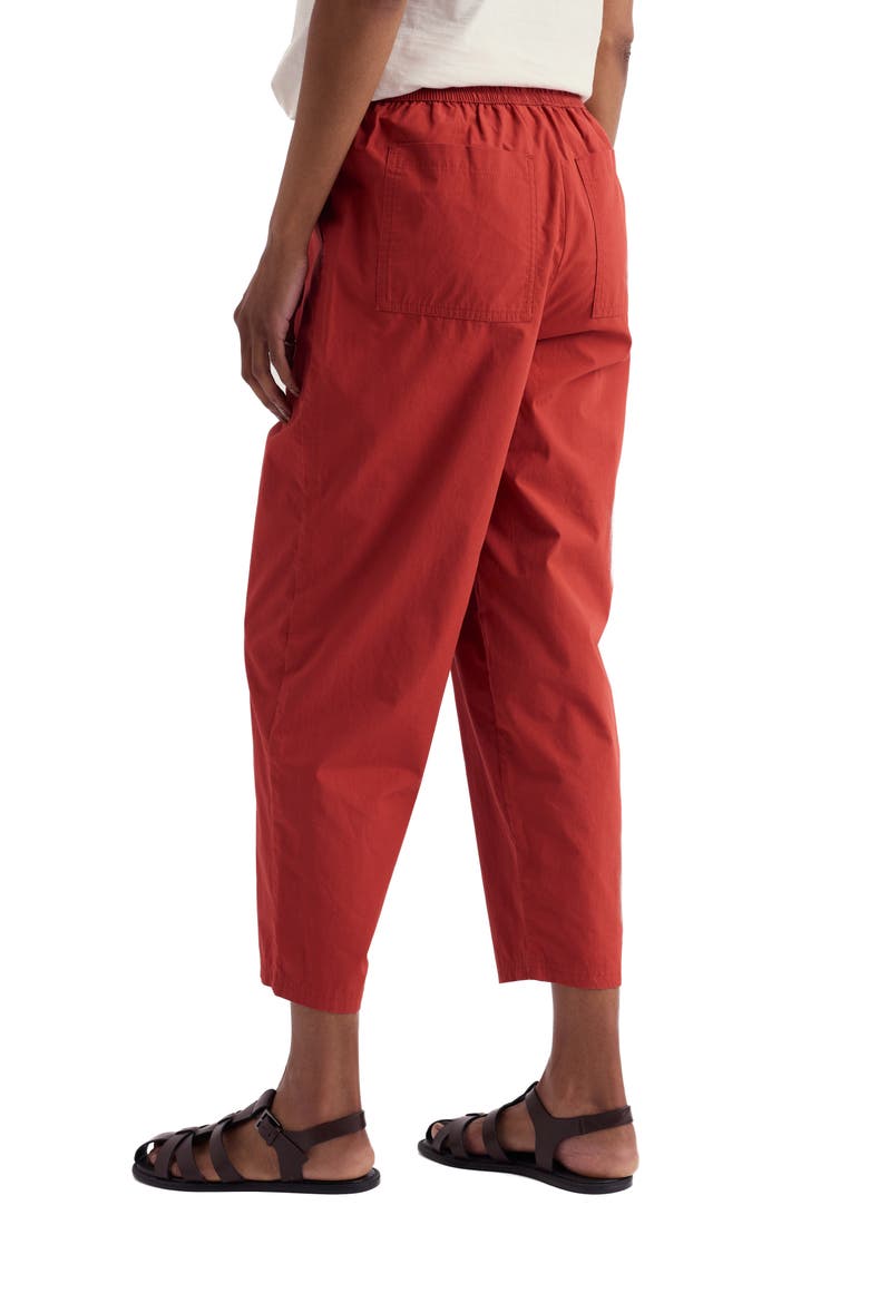 Sholl Drawstring Tapered Organic Cotton Twill Pants, Alternate, color, MASALA