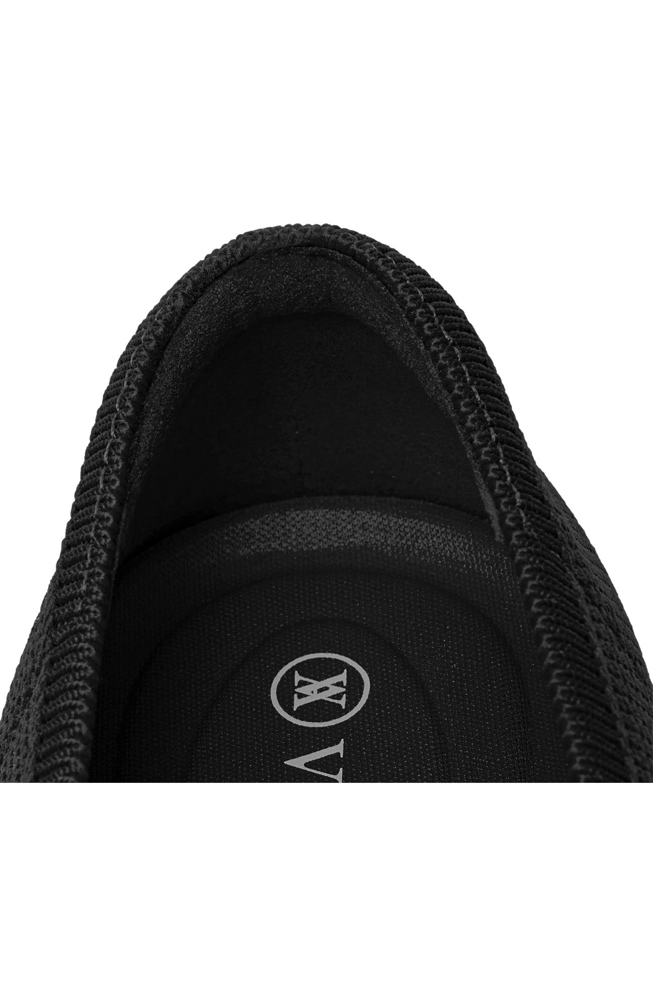 VIVAIA Almond-Toe Knotted Flats, Alternate, color, Black