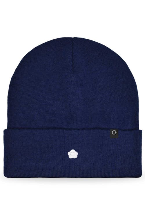 Dalix Lil Flower Beanie Cap In Blue