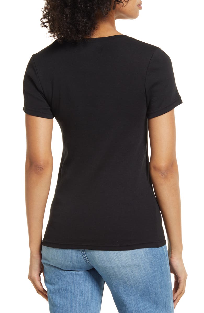 NORDSTROM RACK Essential Crew Neck Ribbed T-Shirt, Alternate, color,