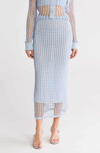 Simkhai Odie Open Knit Maxi Skirt