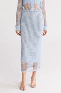 Simkhai Odie Open Knit Maxi Skirt