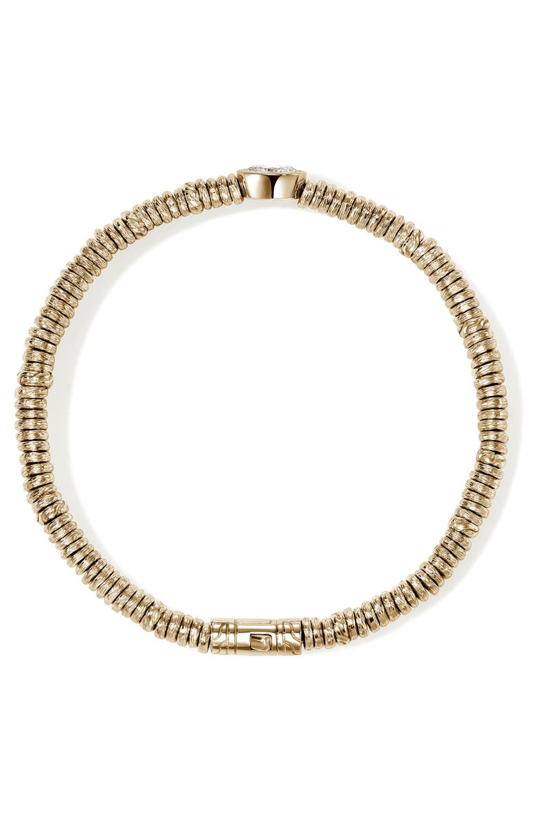 John Hardy JH Lovestruck<sup>™</sup> Heishi Bracelet, Gold, Lab-Grown Diamond, 1.0TCW, Alternate, color, Gold