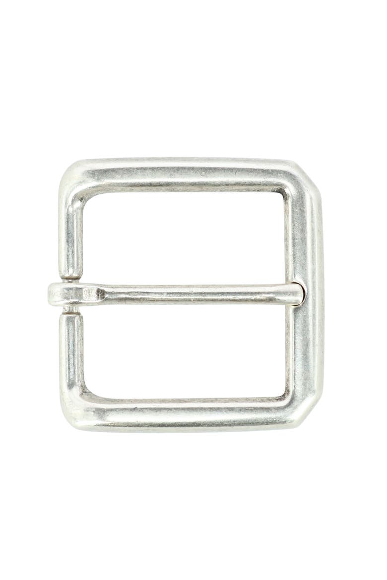 35mm Square Solid Brass Harness Belt Buckle, Main, color, Silver