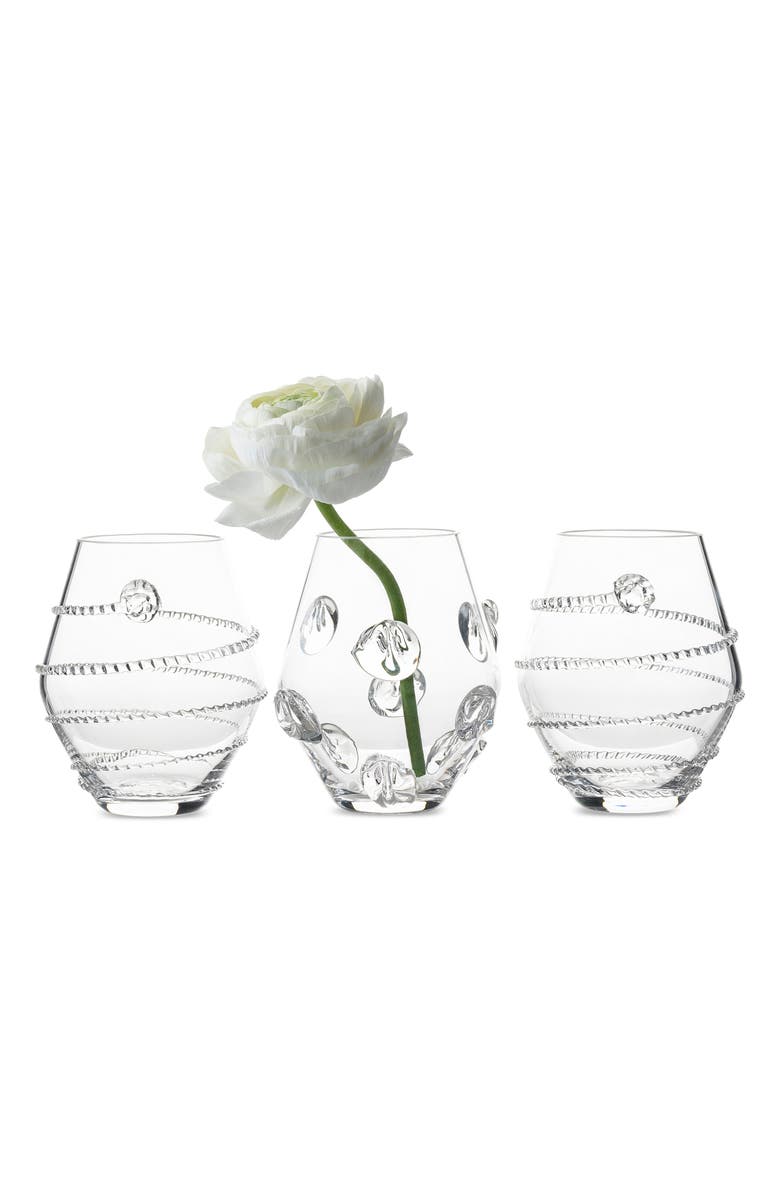 Juliska Set of 3 Mini Vases, Alternate, color, Clear