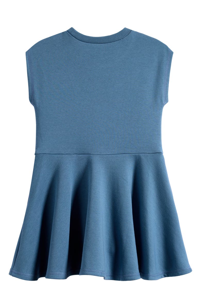 OTTER AVENUE Kids' Drop Waist Cotton Blend Knit Dress, Alternate, color, Indigo Wave
