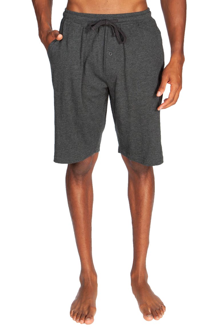 Lightweight Lounge Shorts, Main, color, MELANGE DARK GREY