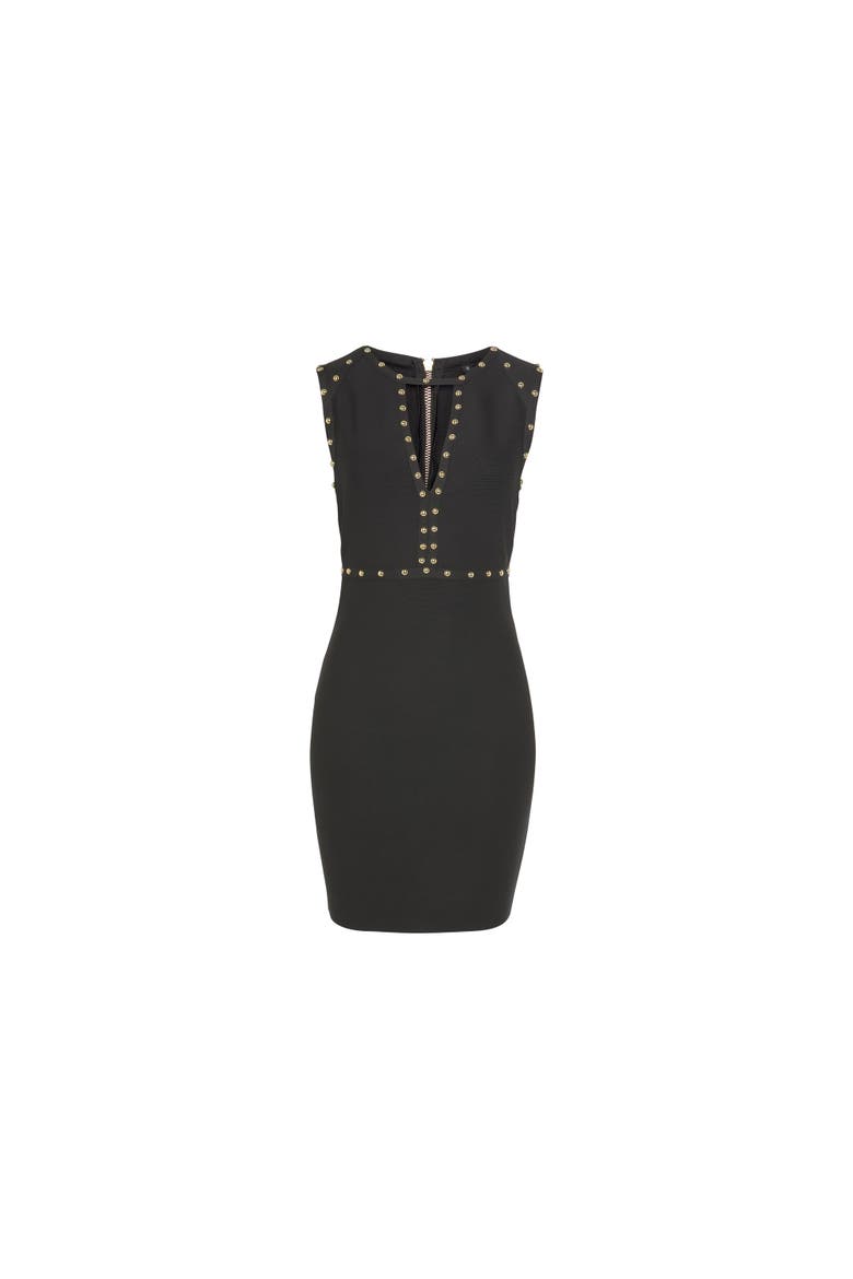 Embellished Bandage Dress, Alternate, color, Black
