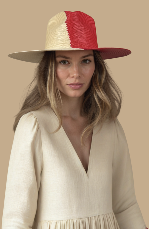 Heads Of State Hat Co. Sombra Two-toned Straw Fedora In Multi