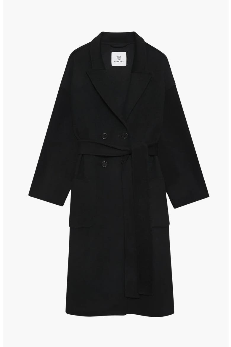 Dylan Cashmere Blend Coat, Alternate, color, Black