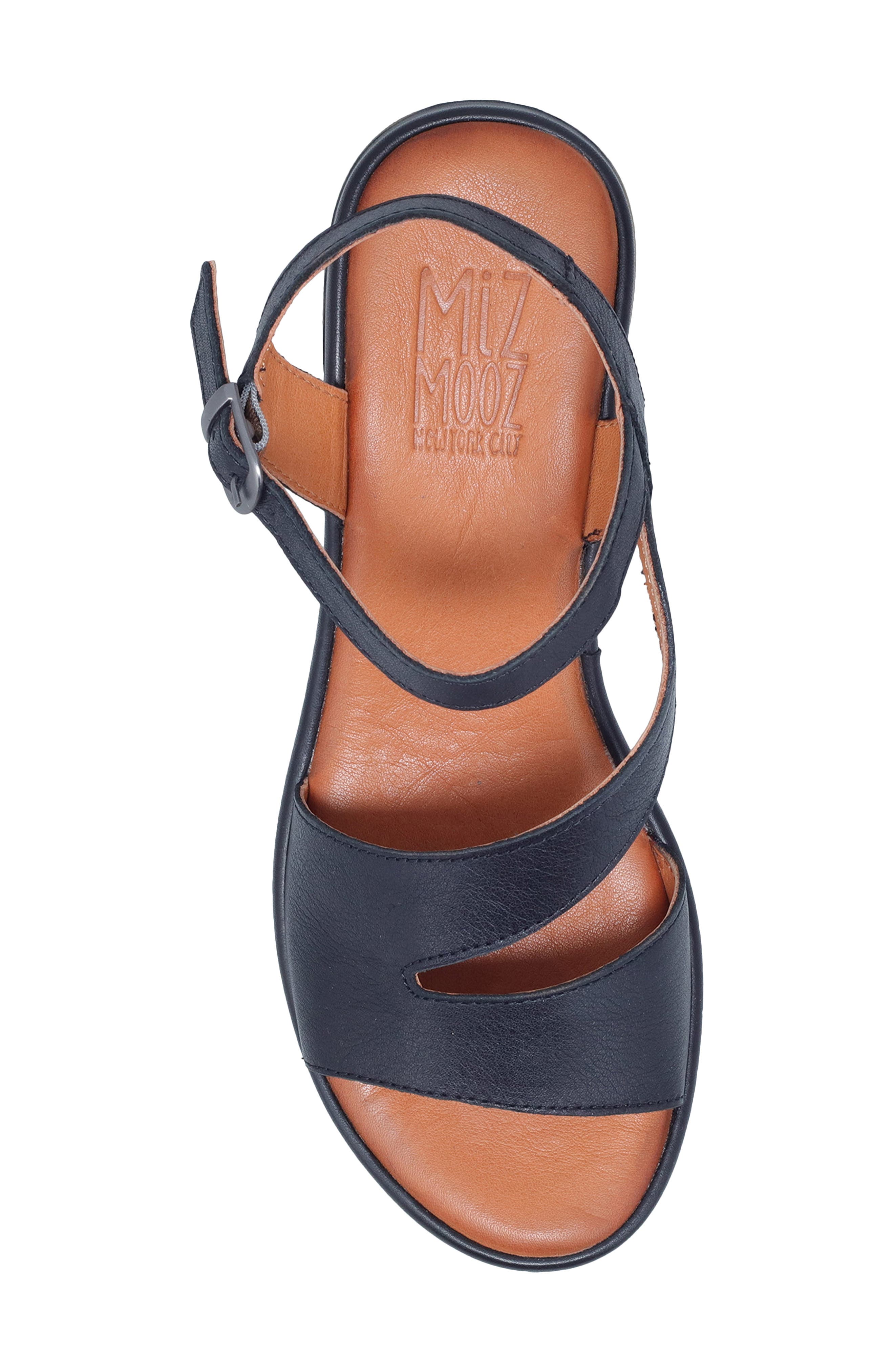 Miz Mooz Preston Ankle Strap Wedge Sandal, Alternate, color, 