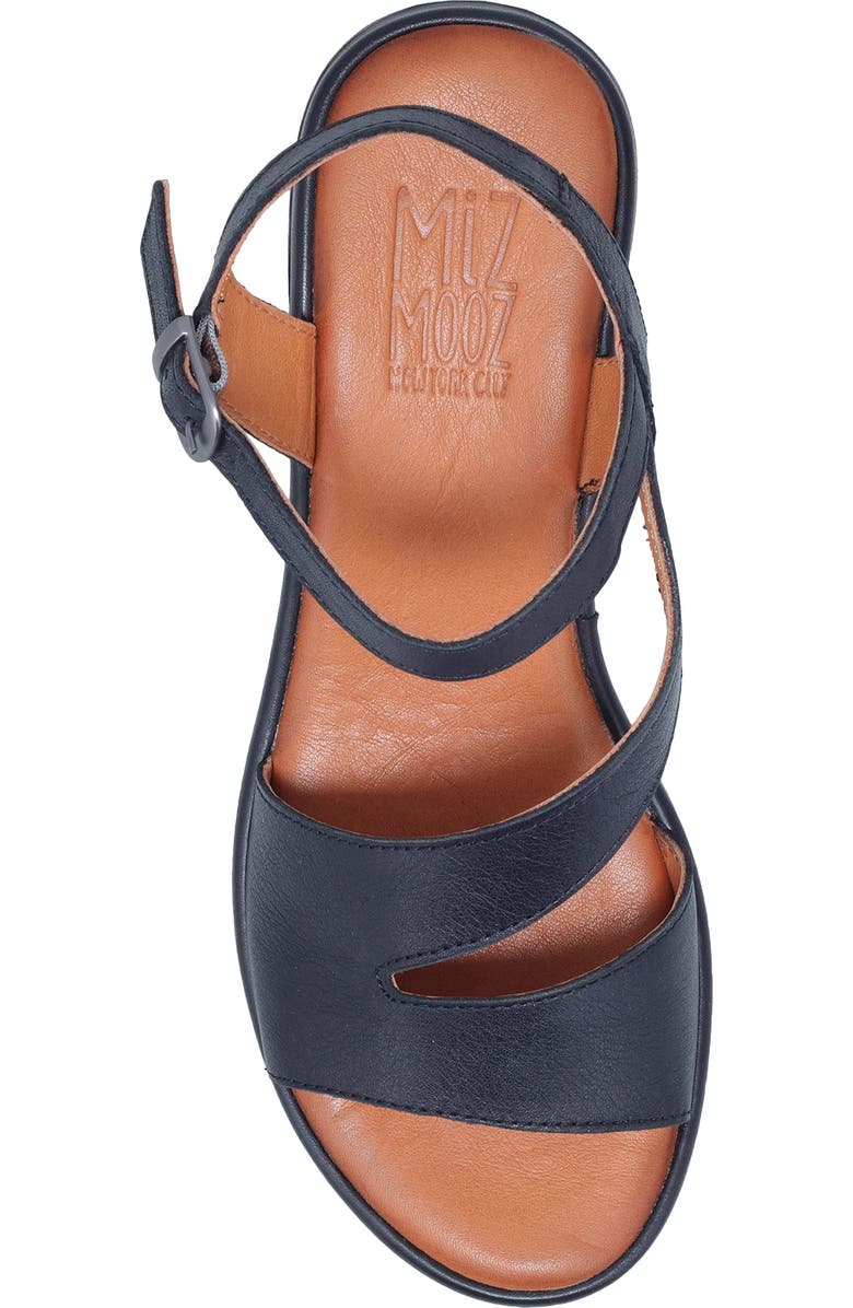 Miz Mooz Preston Ankle Strap Wedge Sandal, Alternate, color,