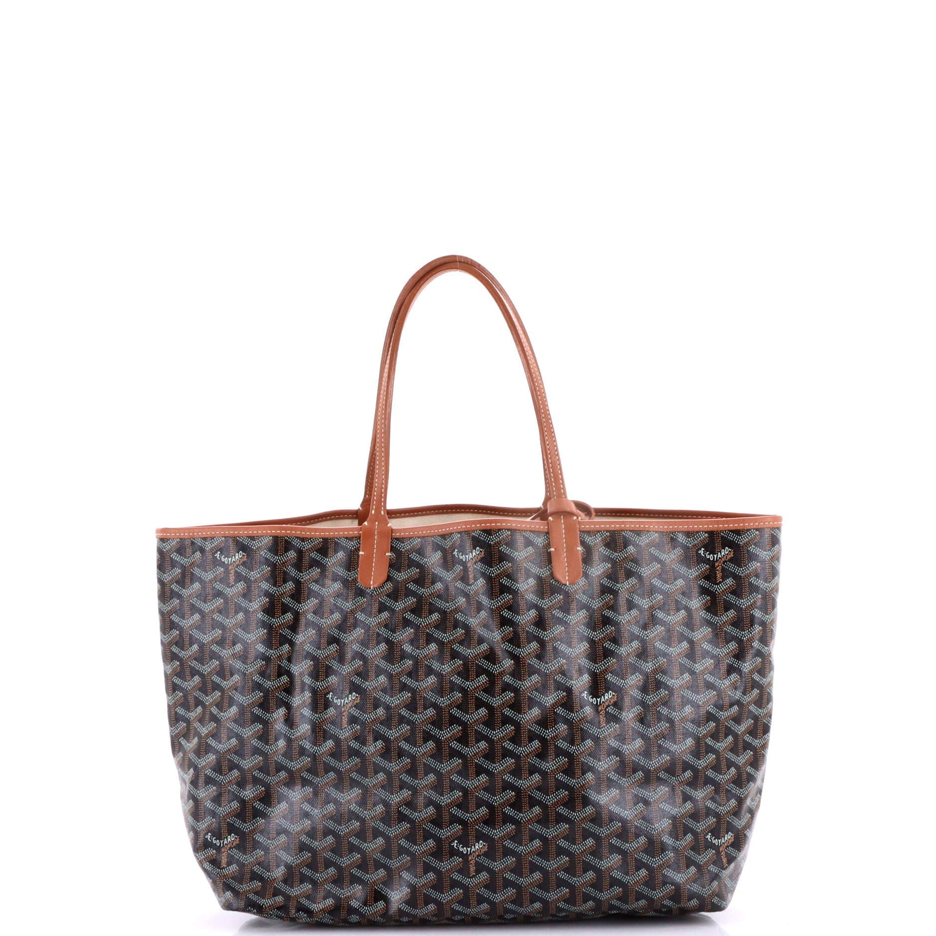 Pre-Owned Goyard Saint Louis Tote Coated Canvas PM, Alternate, color, Brown