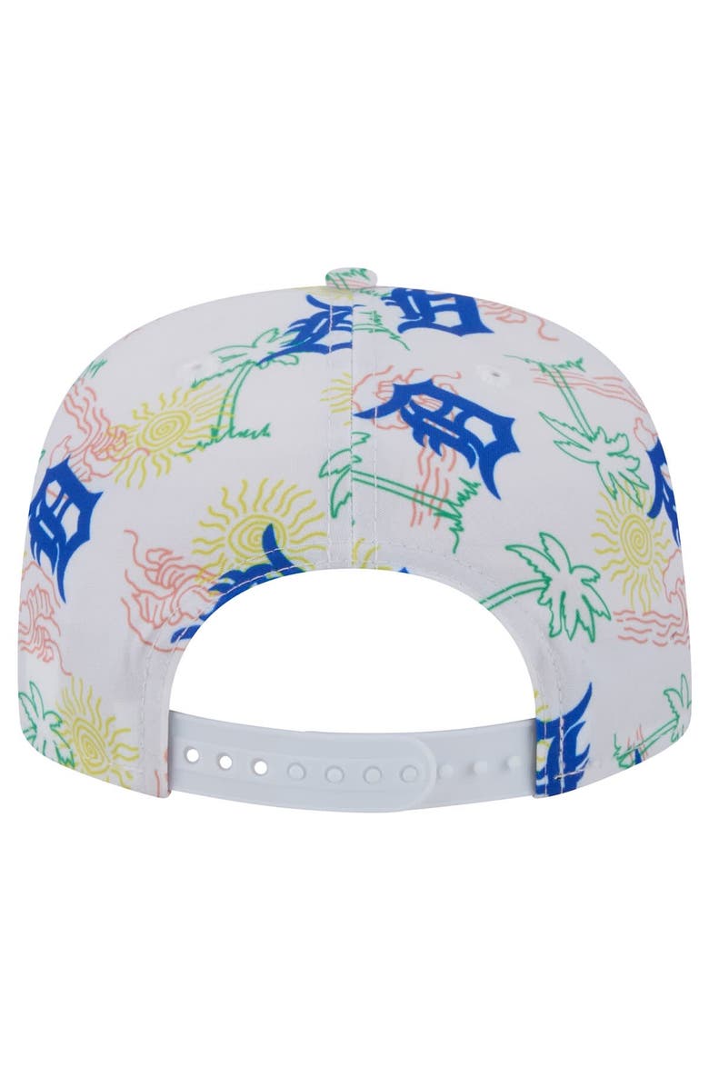 New Era Men's New Era White Detroit Tigers Islander Golfer Snapback Hat, Alternate, color,