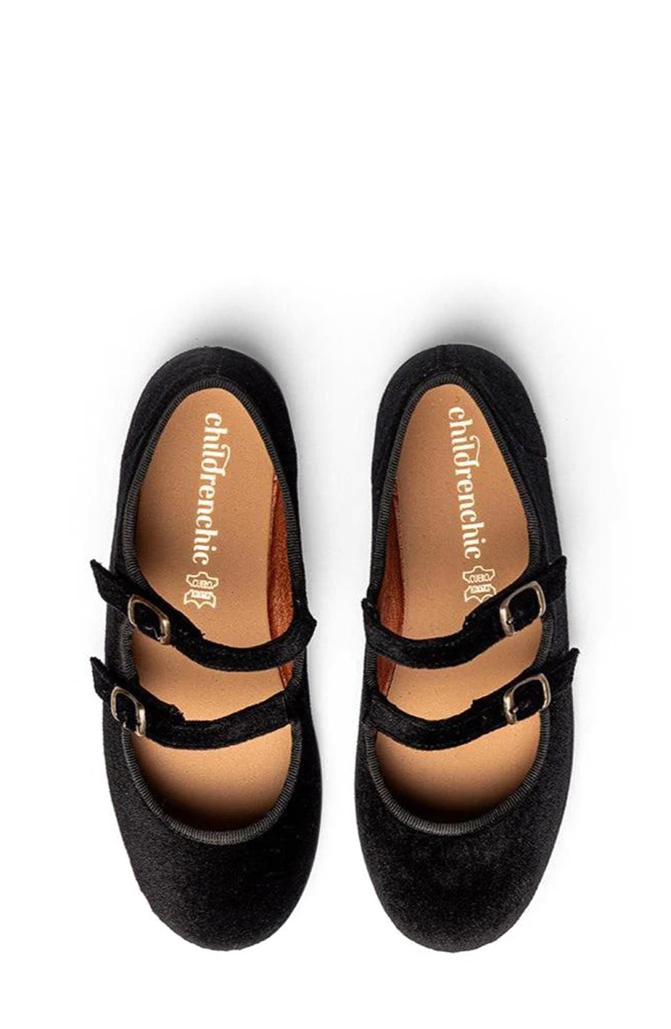 CHILDRENCHIC Kids' Zahia Double Strap Mary Jane, Alternate, color, Black
