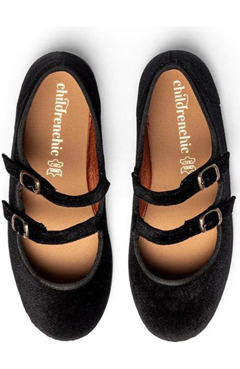 CHILDRENCHIC Kids' Zahia Double Strap Mary Jane, Alternate, color, Black