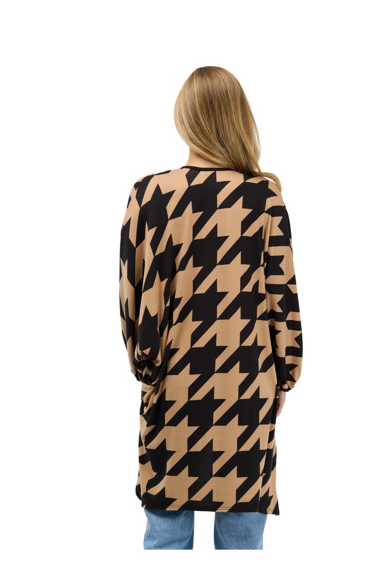Essential Womens Open Front Cardigan Jacket, Alternate, color, Brown Multi