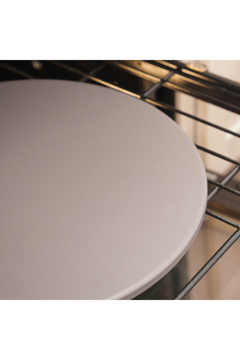 Glazed Cordierite Round Pizza Stone, 16-Inch, Alternate, color, Grey