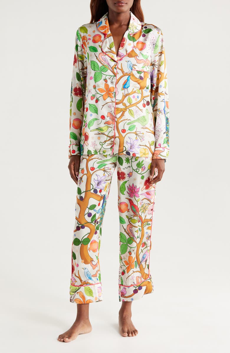 Karen Mabon Tree of Life Satin Pajamas, Main, color,