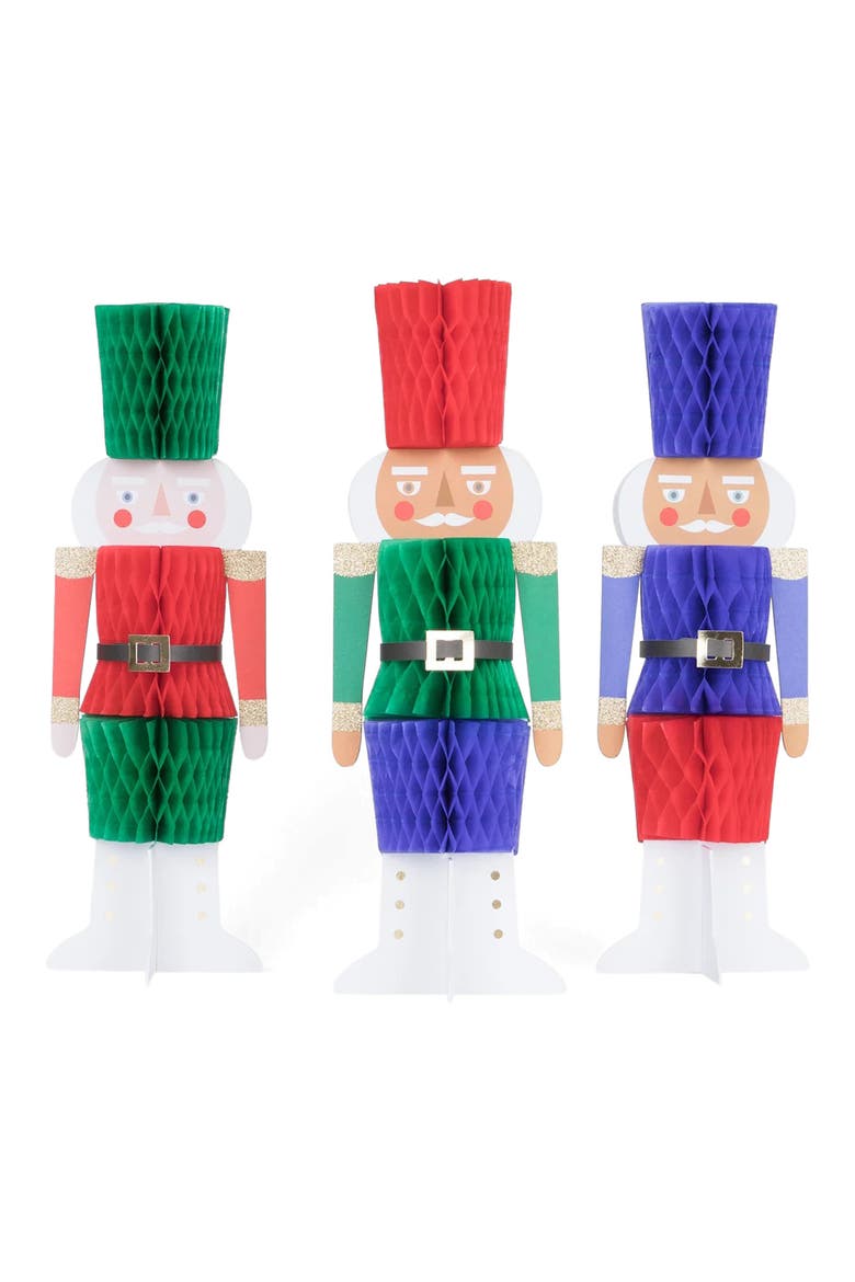 Honeycomb Christmas Nutcracker Decorations, Main, color, MULTI COLOR