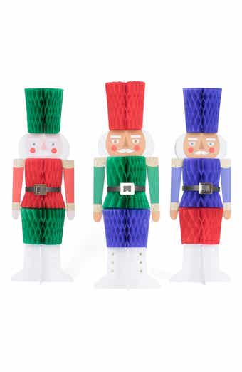 Honeycomb Christmas Nutcracker Decorations