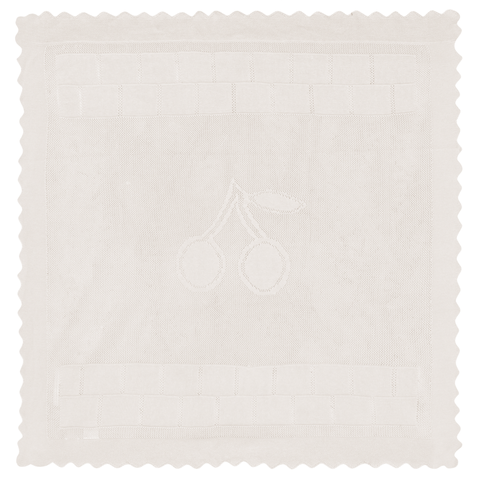Cherry Print Lace Knit Blanket (Baby)