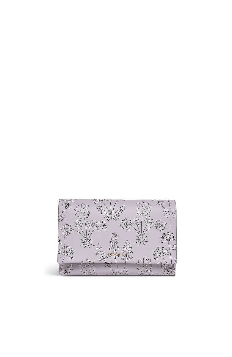 Radley Wild Flowers Medium Flapover Wallet, Main, color, Thistle